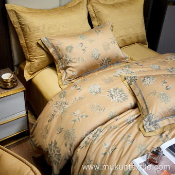 Professional solid yarn-dyed jacquards Luxury Bedding Set